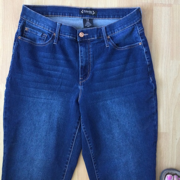 Nanette Lepore 14 Belle High Rise slim straight jeans - Picture 2 of 8